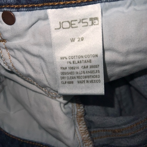Joe’s Jeans Marylee Distressed Blue Denim Shorts Size 29 - Picture 5 of 6